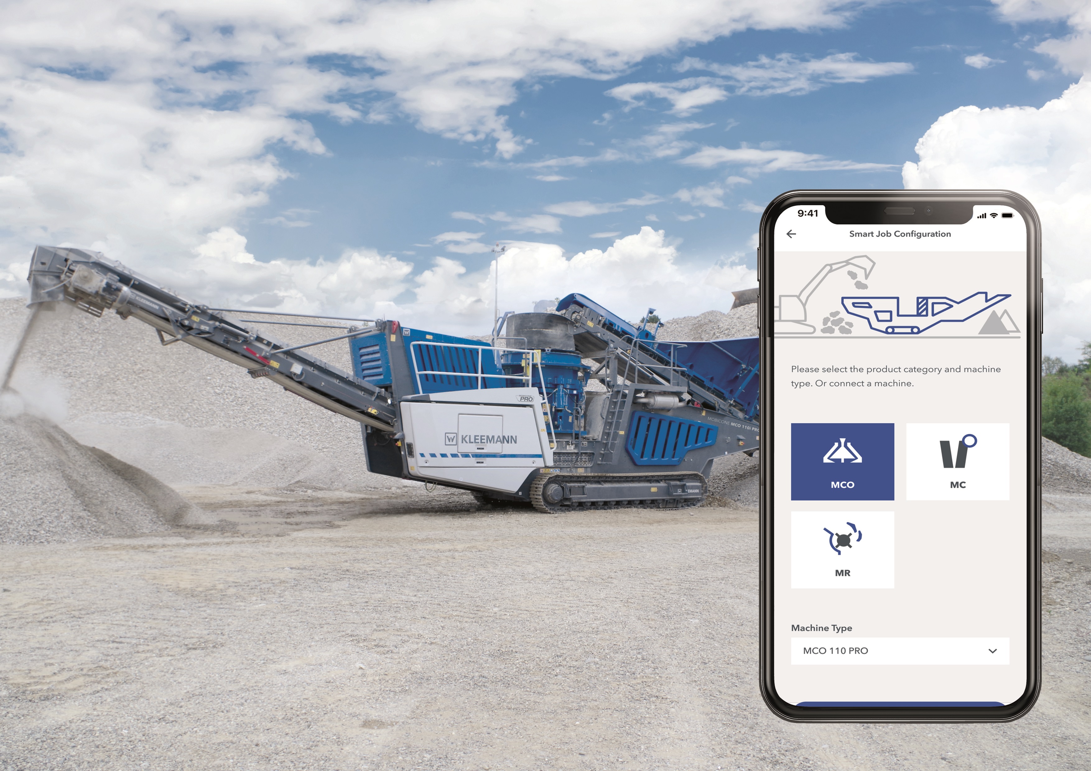 The Smart Job Configurator in SPECTIVE CONNECT supports the operator in the selection of the correct machine settings. 