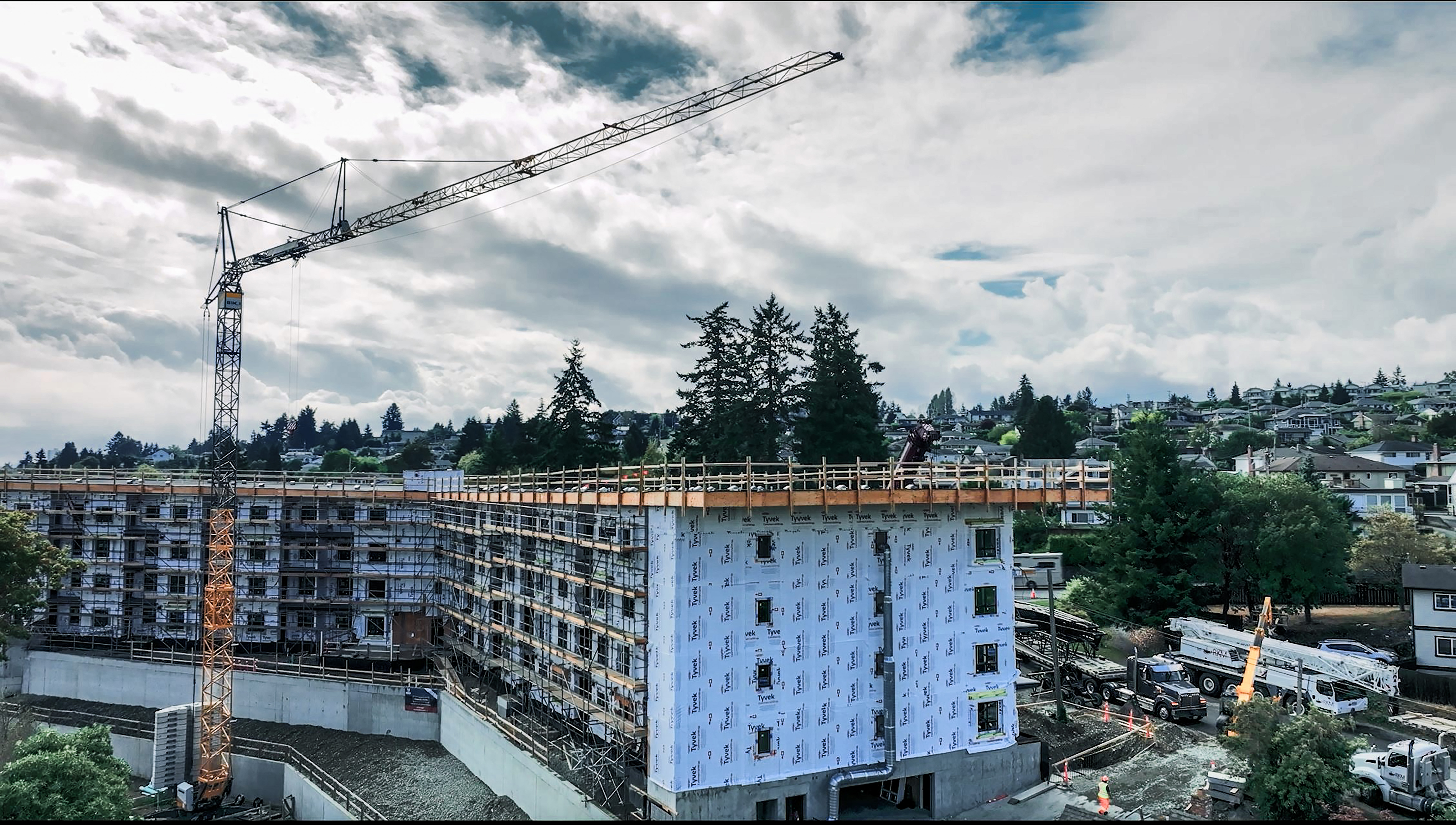 The 81 K.1 fast-erecting crane was in action in British Columbia for close to a year.