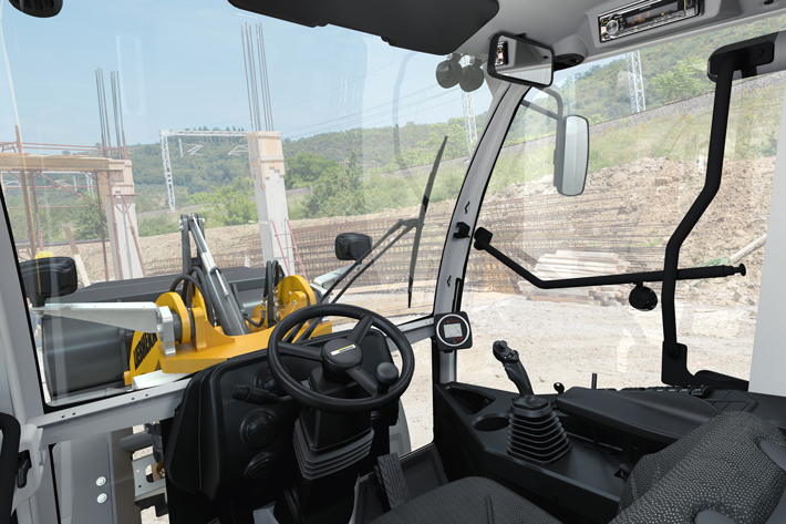 Optimum visibility: The new cab in Liebherr’s compact loaders, now with even more glass. <br> Image source: Liebherr-International Deutschland GmbH