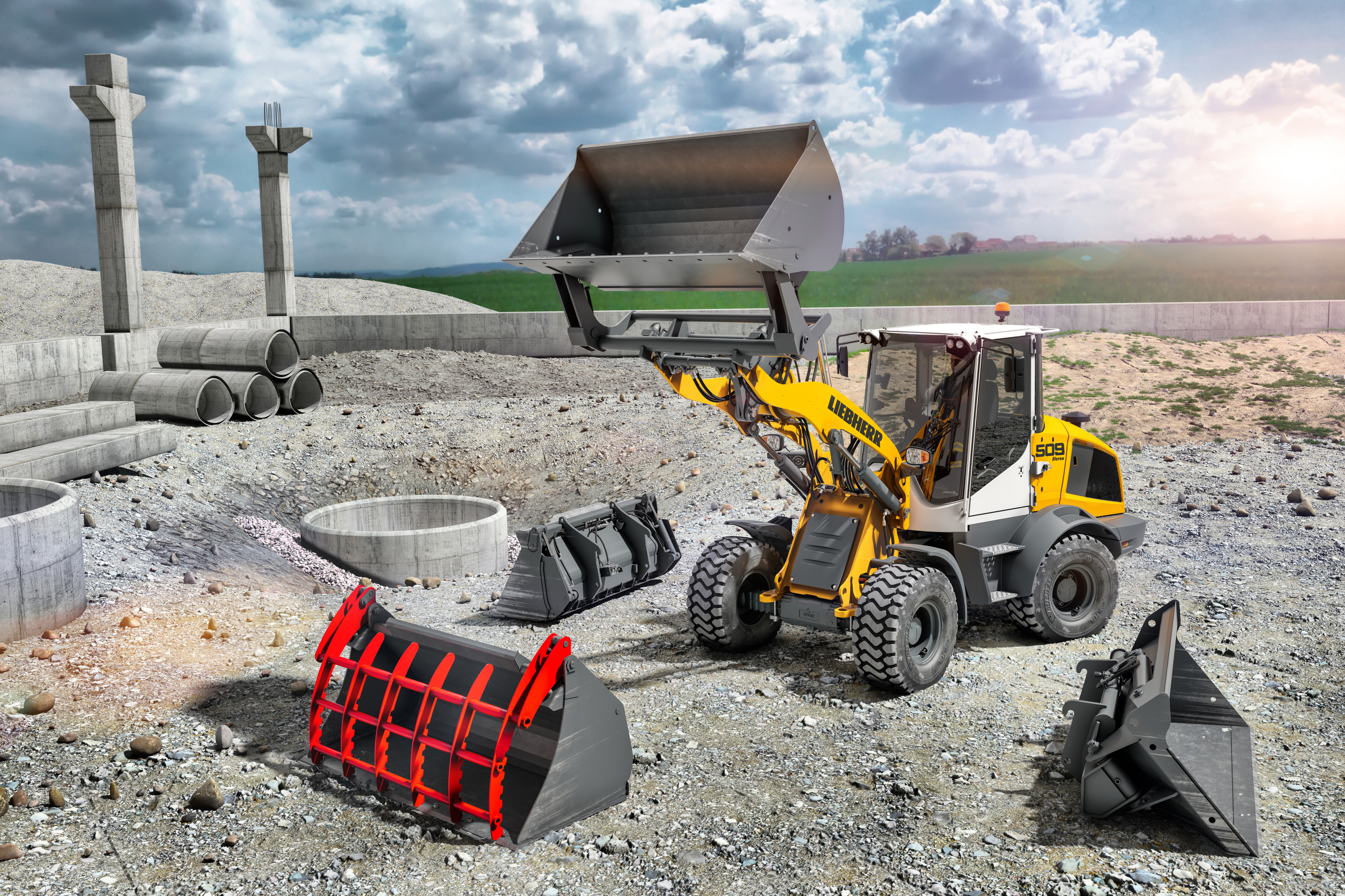 Thanks to LIKUFIX, efficient and safe switching between different hydraulic working tools is possible.