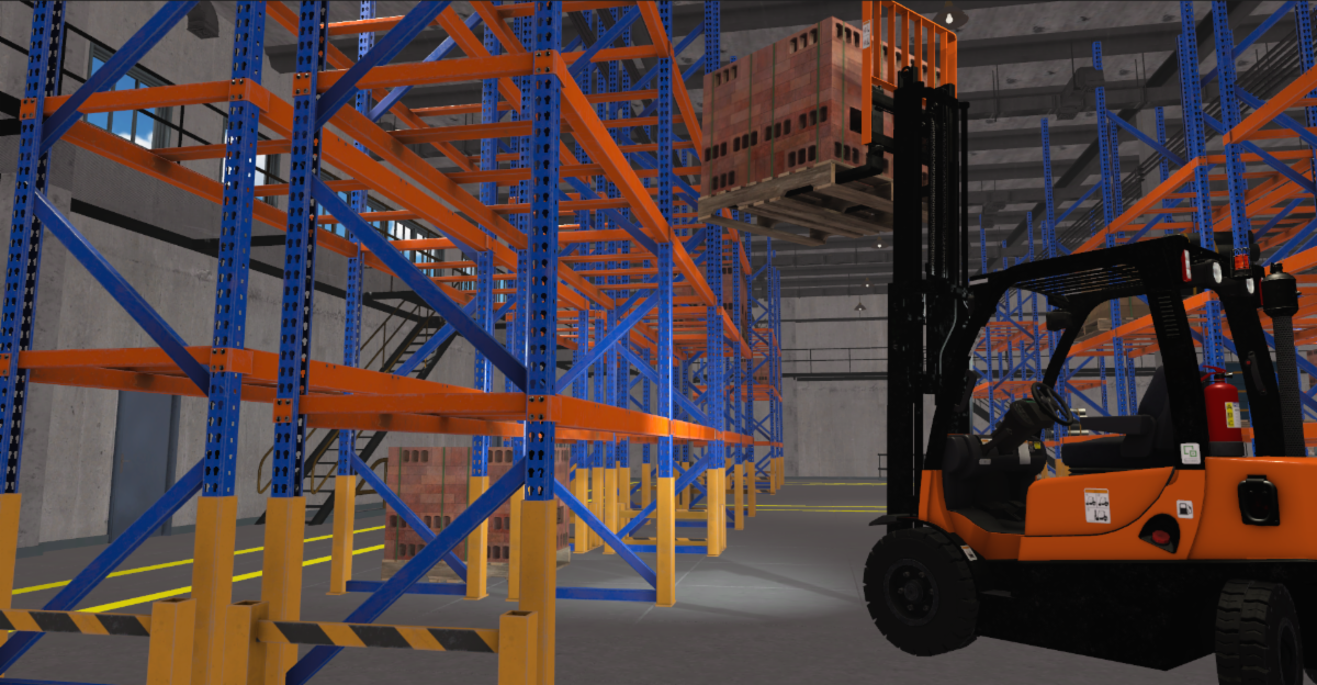 Loading Warehouse <br> Image source: CM Labs Simulations