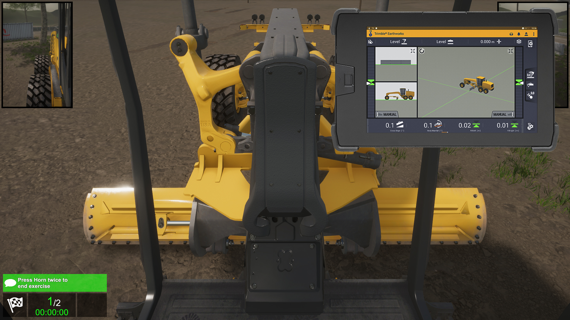 Motor Grader + Trimble