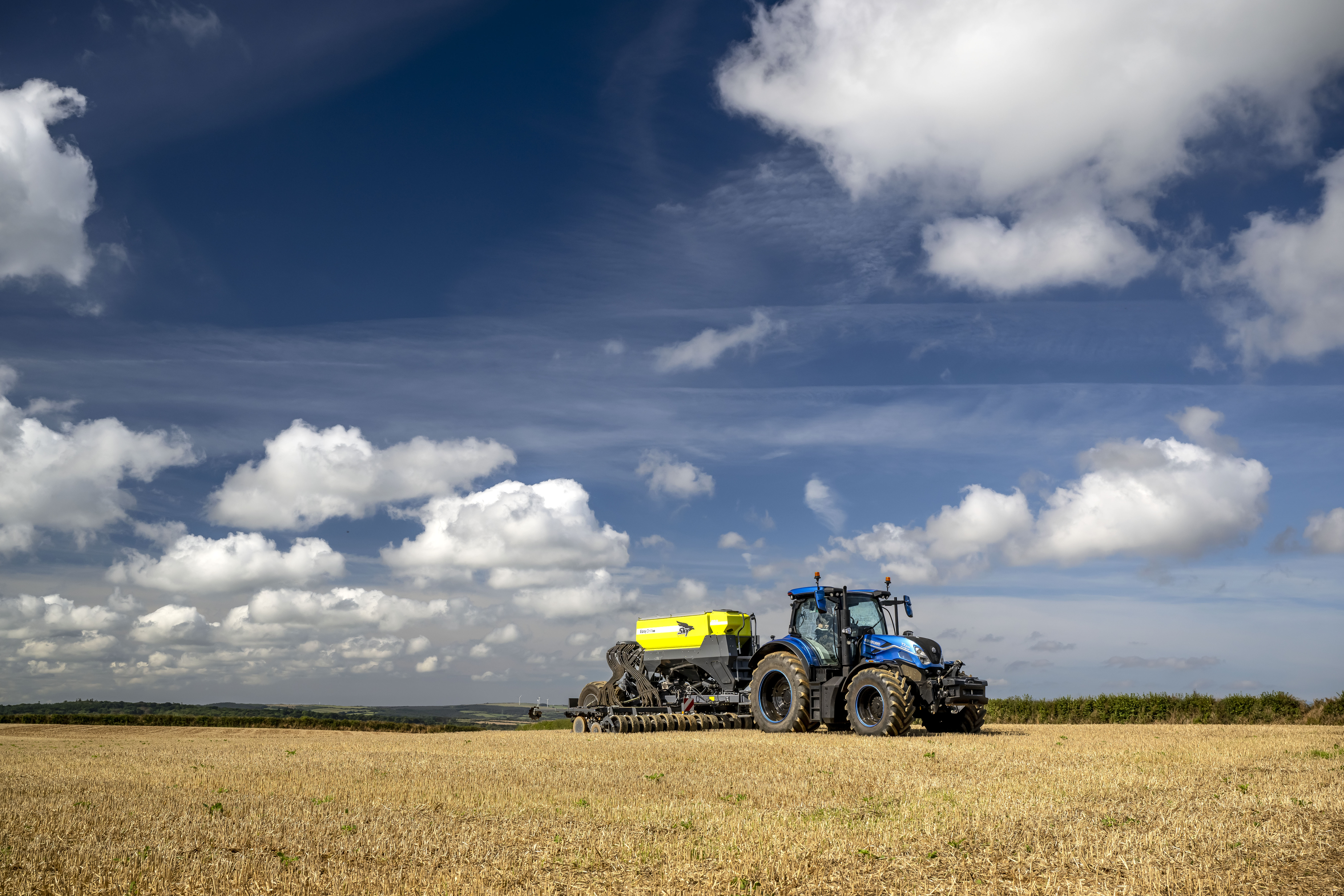 New Holland T7 Methane Power LNG Tractor Drilling