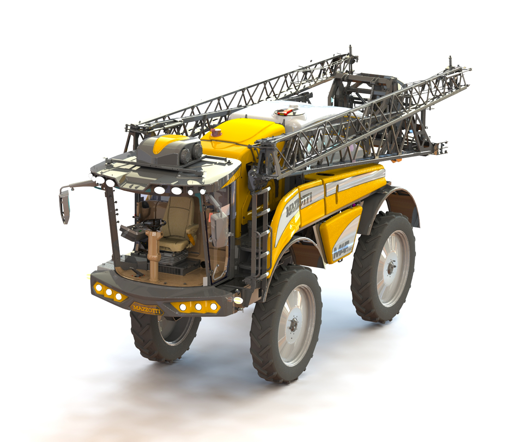 New Mazzotti MAF 4080 self-propelled sprayer <br> Image source: ASM Public Relations Ltd; John Deere