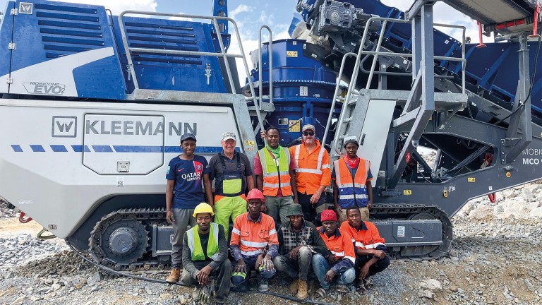 An EVO plant train puts its strength to the test in Tanzania’s hard granite