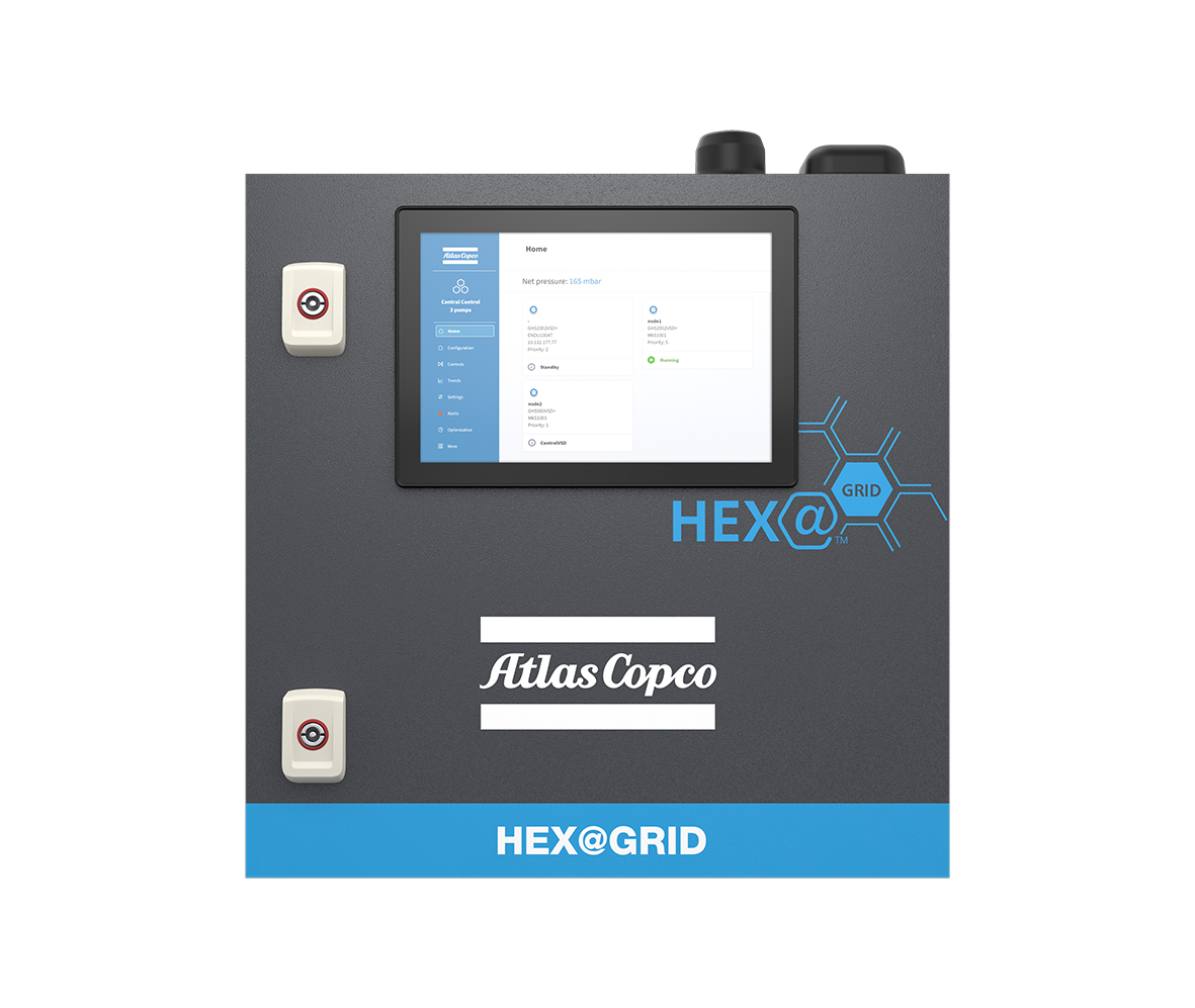 HEX@GRID - the innovative control platform for industrial vacuum users.