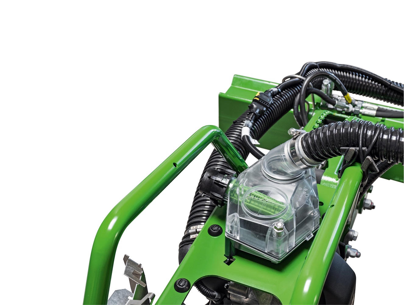 The filling of individual rows from the central hopper is controlled by the Central Seed Supply itself.