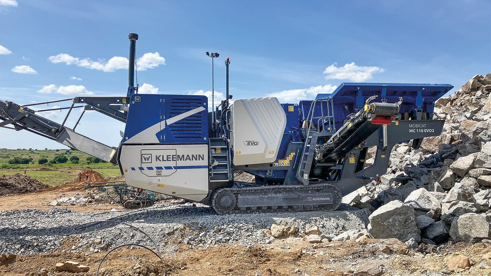 The Kleemann jaw crusher serves as a pre-crusher...