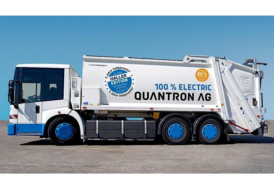 The QHB 27-280 electric refuse collection vehicle from Quantron AG, now with 5-year warranty