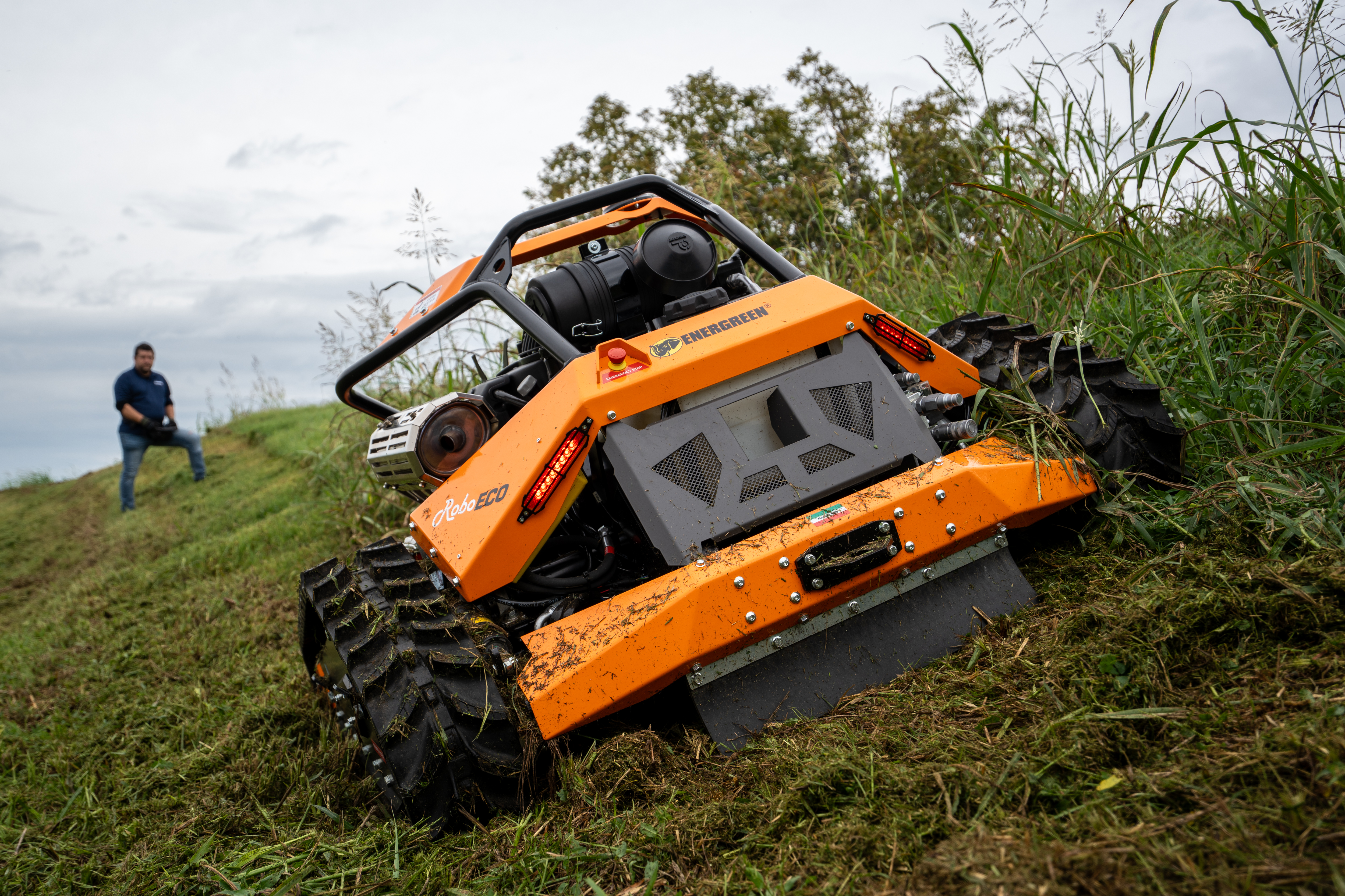 ROBO ECO delivers consistent performance in continuous-duty slope mowing