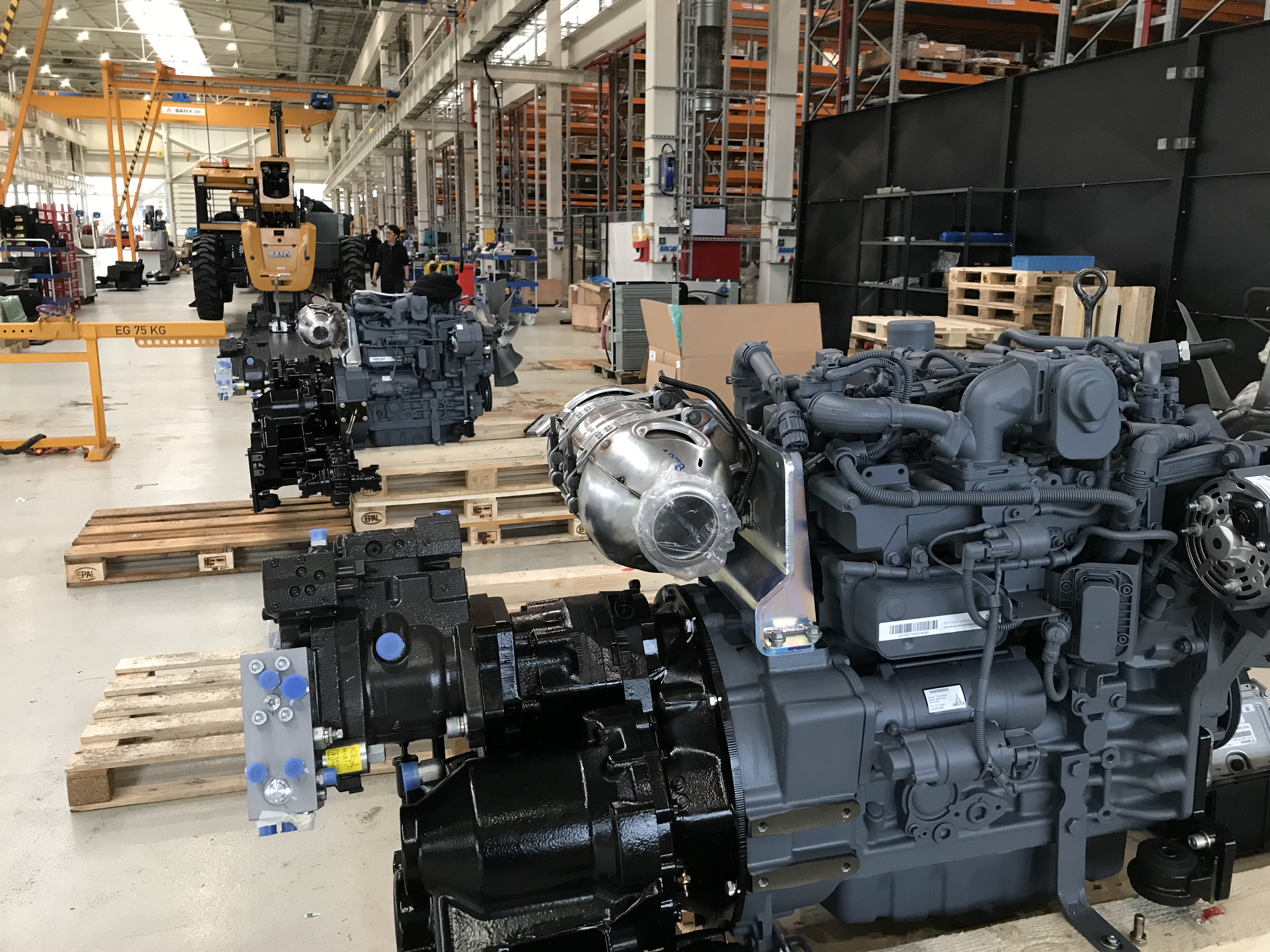 Modern Deutz engine in the production line <br> Image source: SANY Europe GmbH
