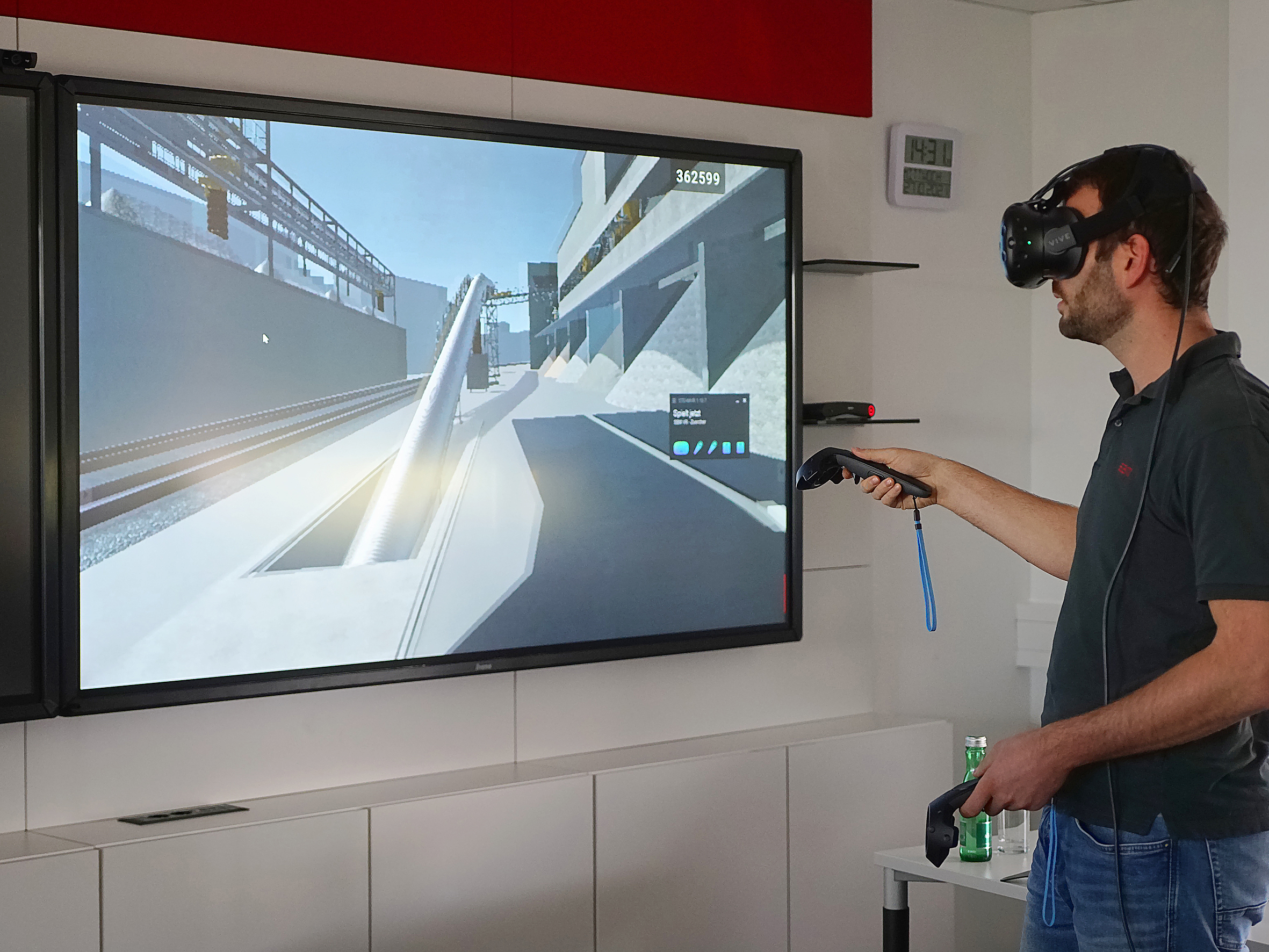 SBM construction planner Robert Weinheimer presented the possibilities of elaborate VR simulations to plan complex works.