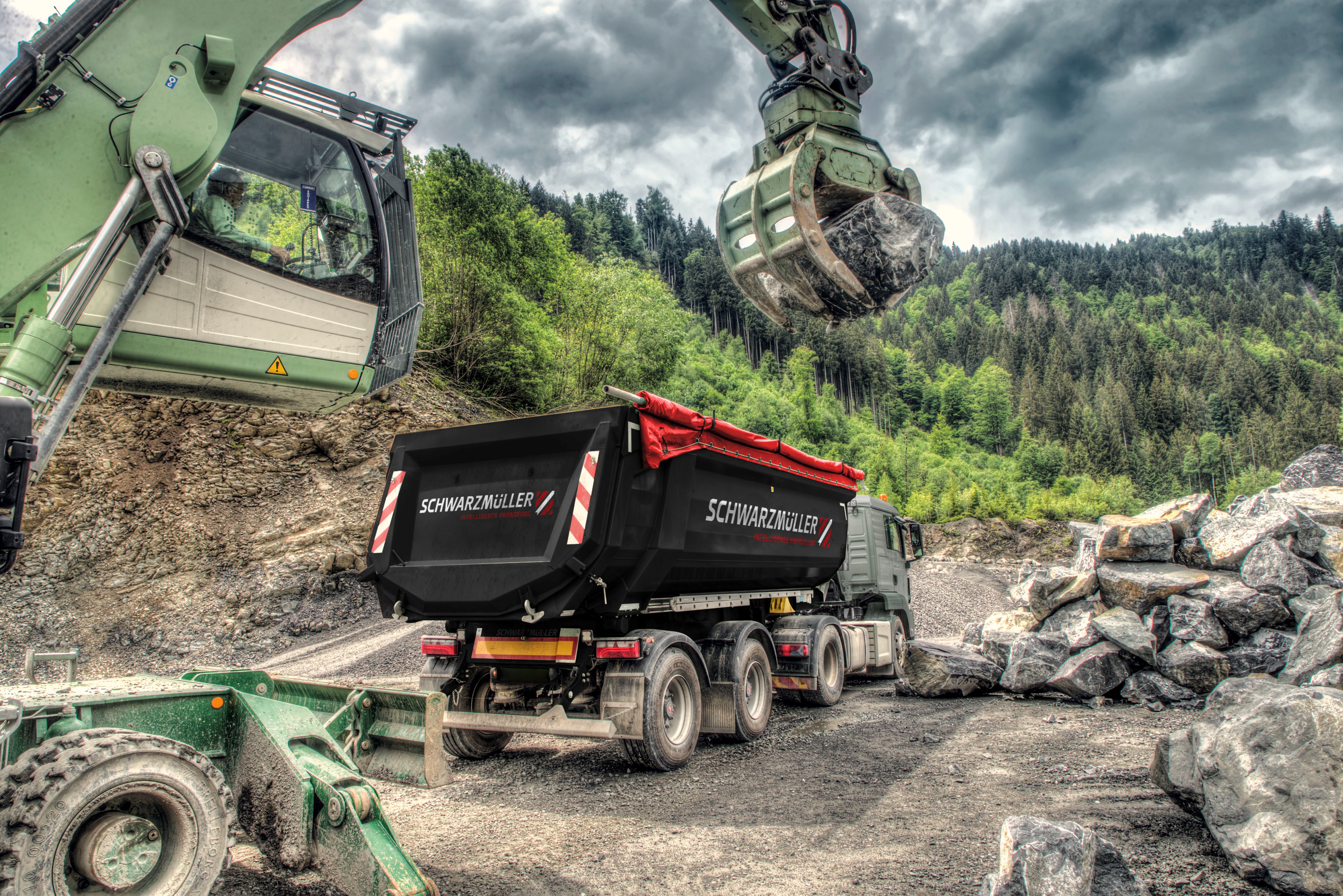 3-axle full aluminum segment tipper semitrailer