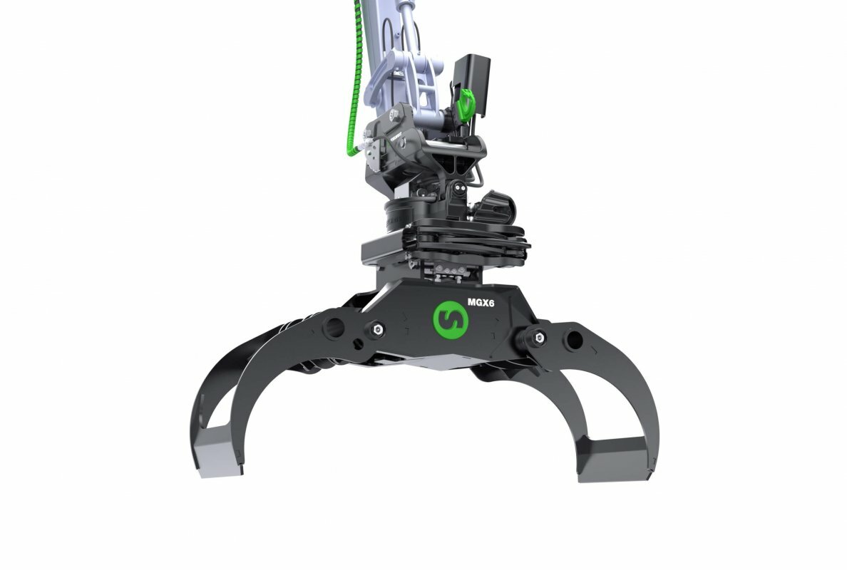 SQ40 Quick Coupler And X07 SQ40 On Excavator Arm