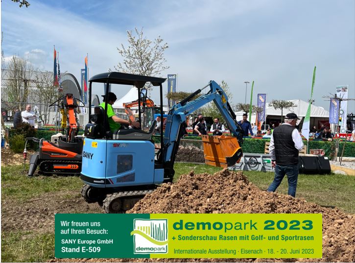 The new electric mini excavator SY19E from SANY