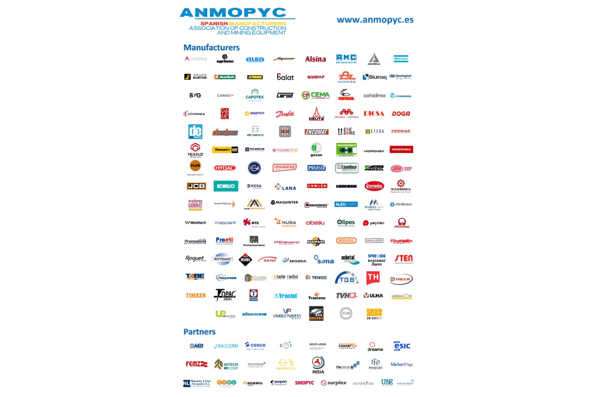 ANMOPYC, the Spanish Manufacturers Association of construction and mining equipment 