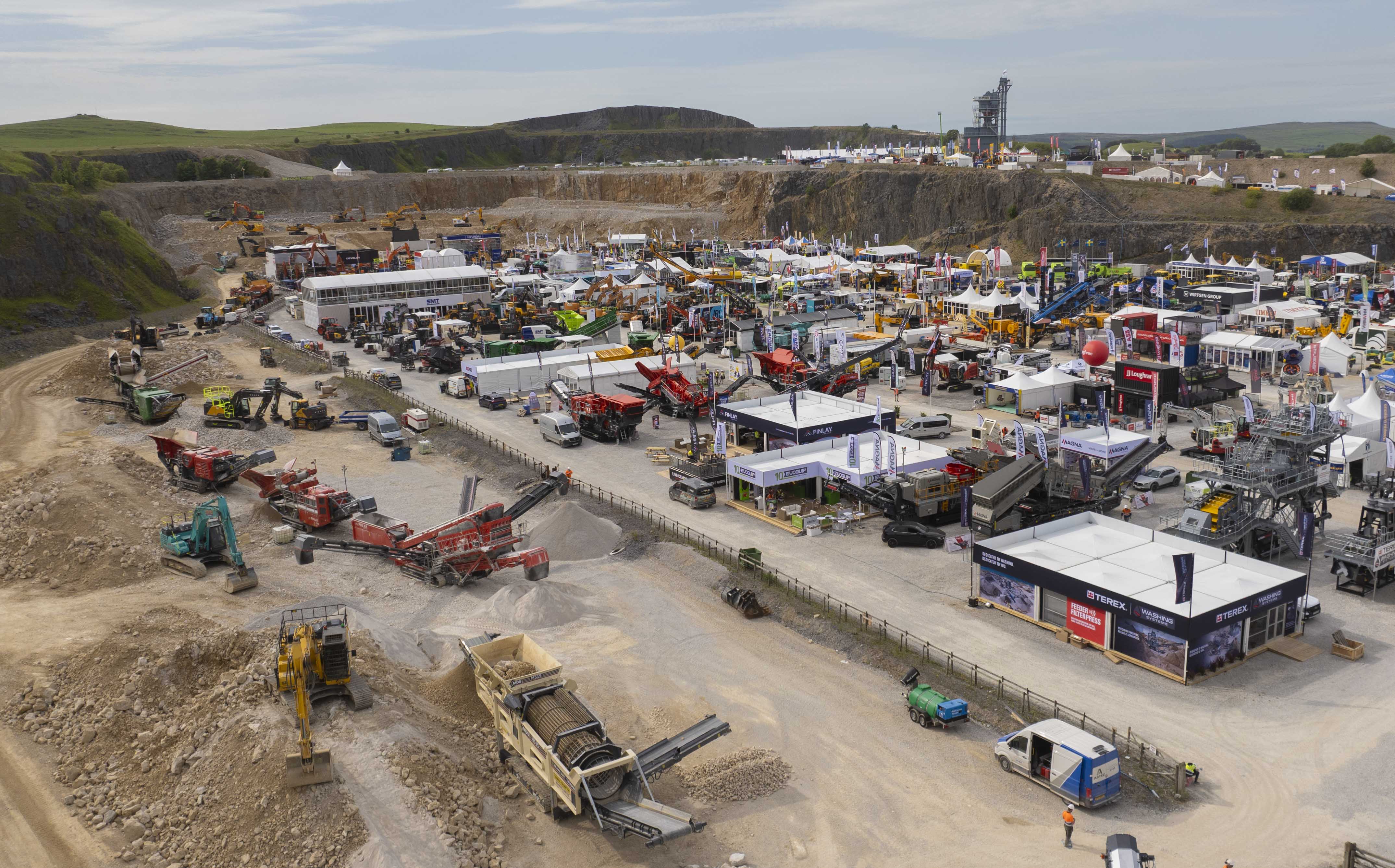 Terex featured 18 machines across seven of its brands, including six new models introduced since the 2024 exhibition and four products (three Finlay and one MDS) in the demonstration area