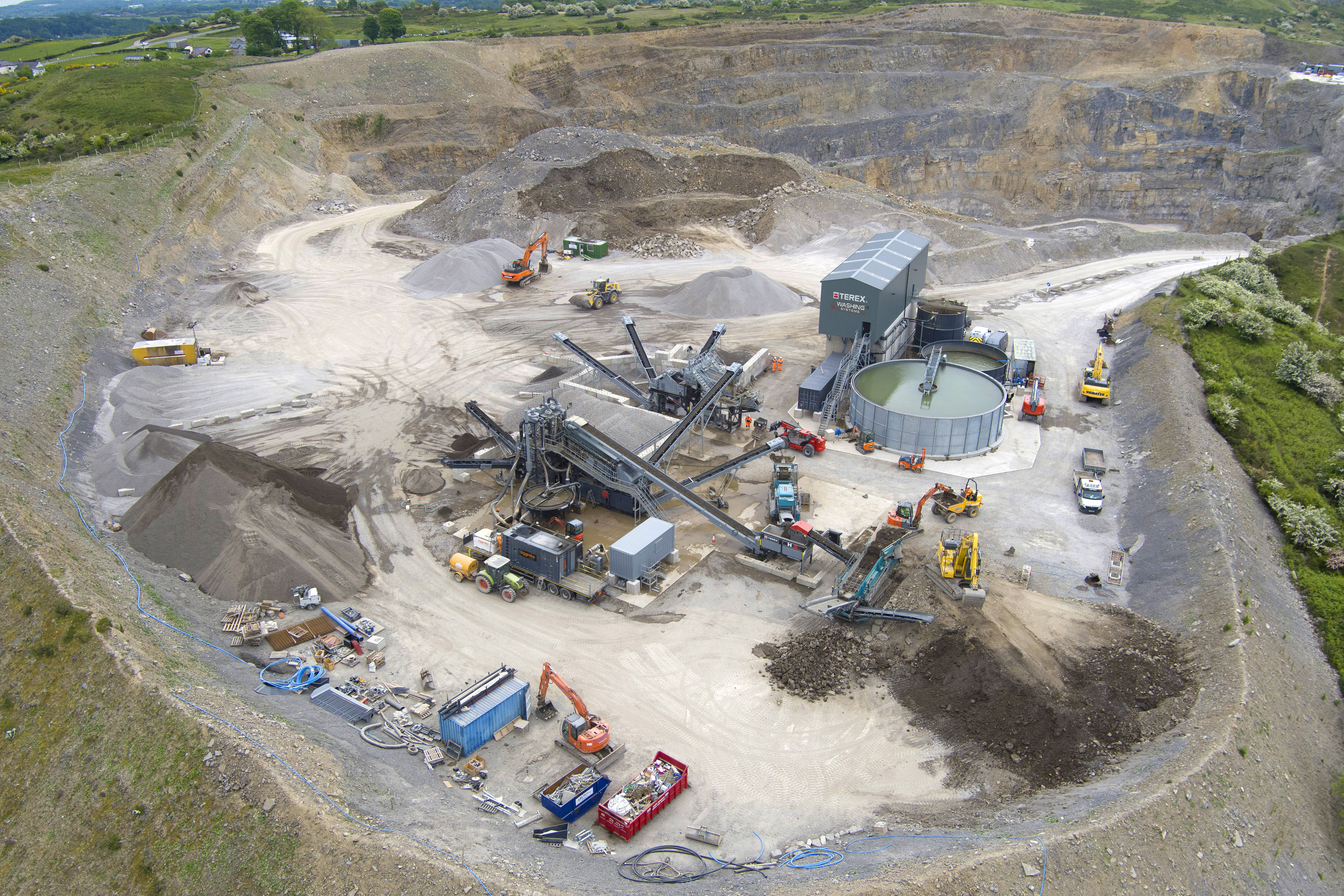  Terex Washing Systems full 'Feeder to Filterpress' Solution for Overburden in the UK