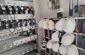 Miner's equipment at the museum