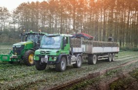 Unimog in agricultural operation