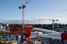 Five Potain tower cranes support construction of eco-district in southern France