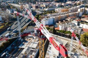 Five Potain tower cranes support construction of eco-district in southern France
