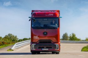 The Actros L on the roads around Molsheim, facility of Mercedes-Benz Trucks in France