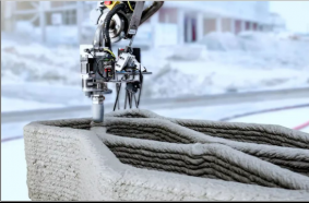 The 3D construction printer from Umdasch Group Ventures can be used both in prefab production and directly on the construction site, thanks to its light and compact structure and innovative technologies.