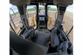 The new Cat Dozer has a completely new cab.