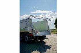 Fliegl Construction and Municipal Technology – Asphalt Profi-Thermo ASS 372 Mega two-part rear wall open tipper semi-trailer