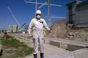 Volker on site in Chernobyl, Ukraine.