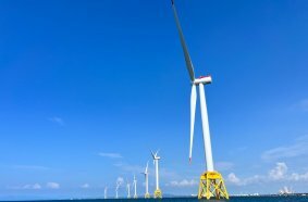 Offshore wind farm in Ishikari