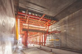 Eight VTC Tunnel Formwork Carriages enable precise and repeatable concreting cycles, ensuring steady construction progress on the Nordhavn Tunnel.