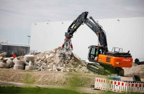 Hitachi presents specially adapted ZX390TC-7 excavator at Intermat