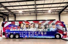 AEM Manufacturing Express bus at Steelwrist Inc