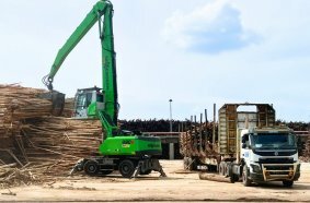 Indonesian paper mill with 9 material handling machines