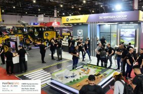 The Wirtgen Group and John Deere are jointly presenting a selection of their solutions for asphalt road construction and earthworks.