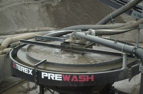 Terex Washing Systems Pre-Wash System provides the first stage of washing for material that has a high silt content
