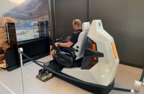 Teleoperating DX225LC-7X at Bauma 2022