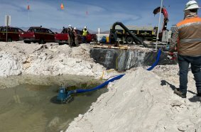 Atlas Copco WEDA electric dewatering pumps optimise lithium extraction process at Chilean mine
