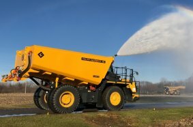 Customers now have the option to use zero-emission SSAB Zero TM steel for Philippi-Hagenbuch’s HiVol® Water Tanks, which can spray the entire width of a haul road with one pass.