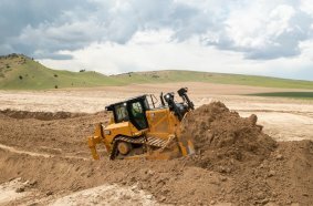 The Cat D8 (363 hp/271 kW) rounds out the updated Next Generation Dozer family.