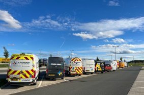 A successful 1,200-mile-long journey of the hire industry: The Plant and Hire Aid Alliance' convoy delivered 1,500 boxes of donations for Ukraine