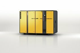 The CSG series (on the right with integrated i.HOC rotation dryer) delivers compressed air dependably and efficiently for oil-free applications.