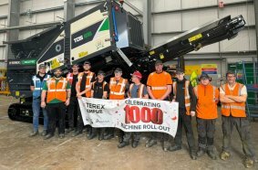 The team behind the 1000th machine build at Terex Campsie