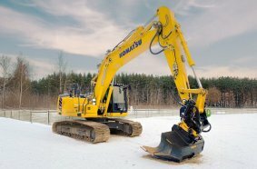engcon and Komatsu announce enhanced integration through seamless tiltrotator technology
