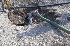 Construction sites in the summer