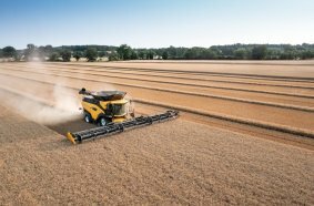 CR11 combine in the field