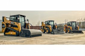 The portfolio of three new compact loaders from SANY in the 4-tonne class.