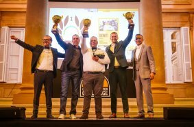 All Winners GOC L-R Julian Roux Cat-3 Sebastian Behr -1 Gunter Dewit -2 Nicolai Have Thomsen Cat